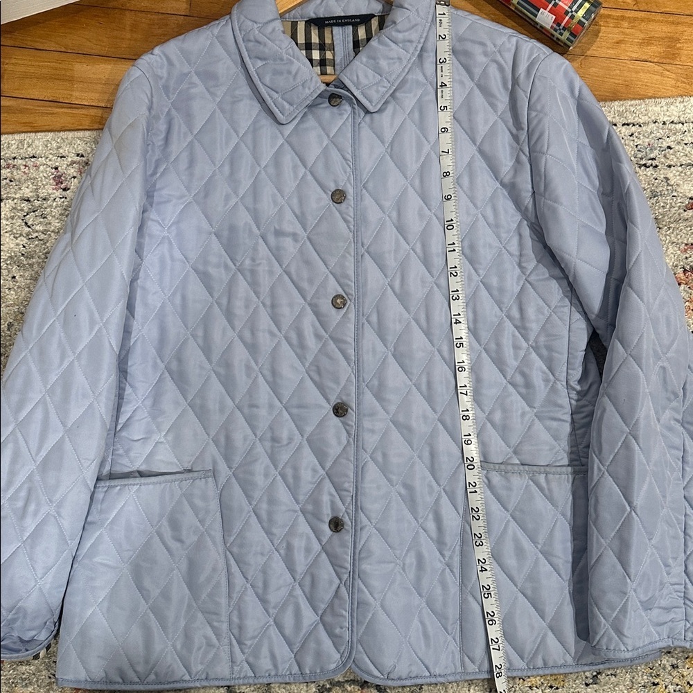 Burberry Light Blue Quilted Jacket - Picture 7 of 7